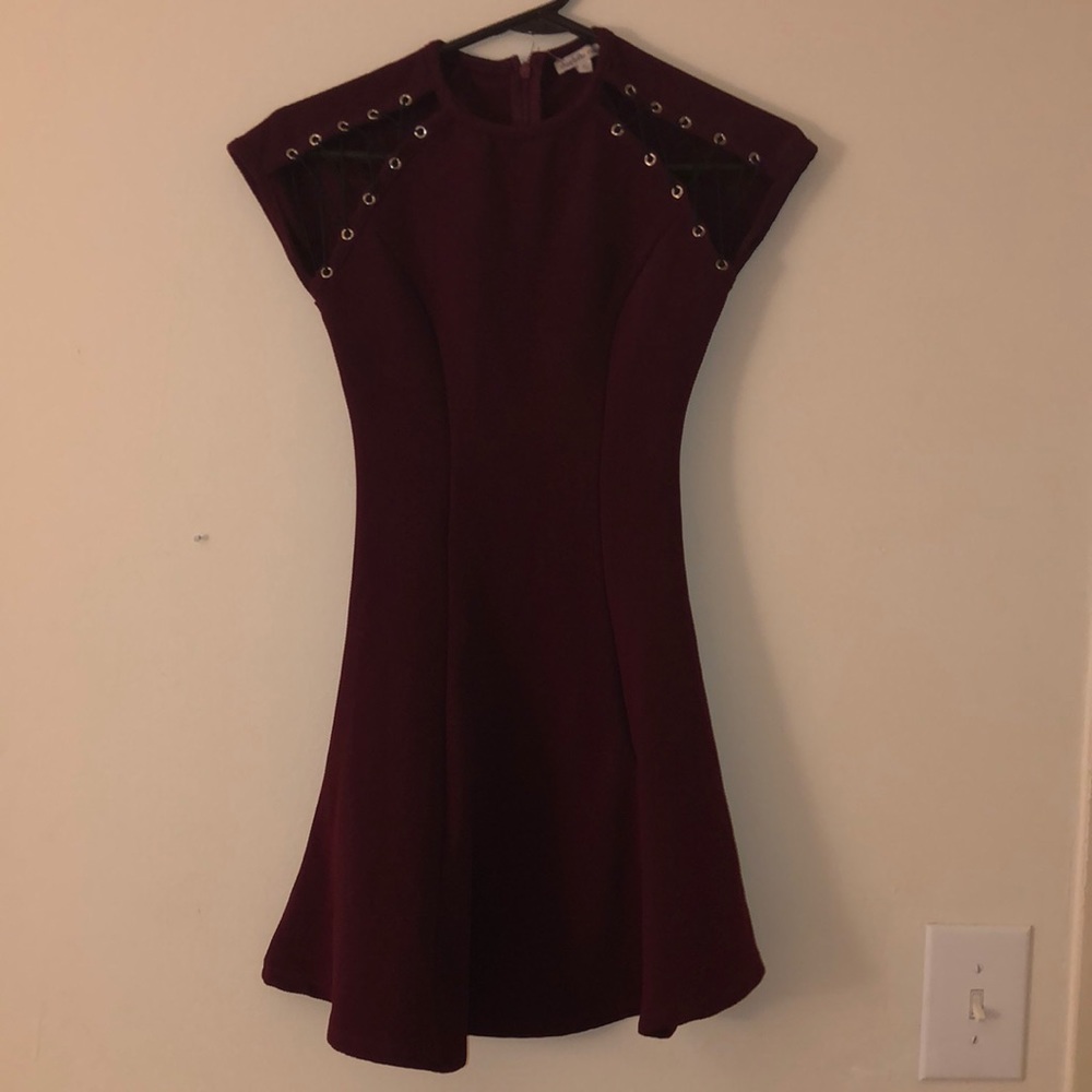 Charlotte Russe wine mini dress extra small $12